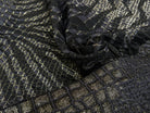 BROCARD EFFET CROCODILE NOIR ET DORÉ - My Little Coupon