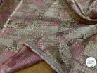 BROCART ARGENTÉ GÉOMETRIQUE ROSE - My Little Coupon