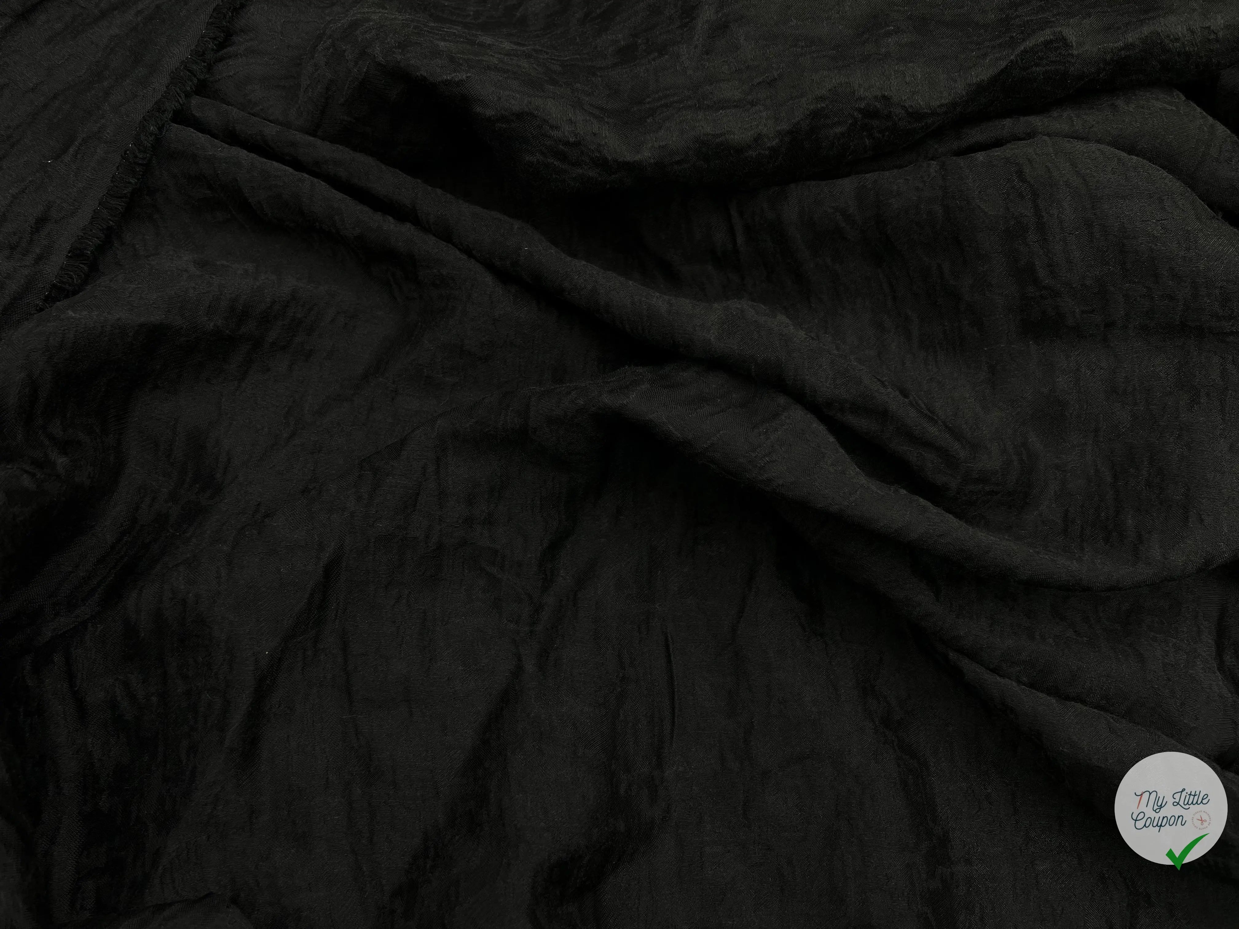 BROCHÉ JACQUARD NOIR - My Little Coupon - tissu - coudre
