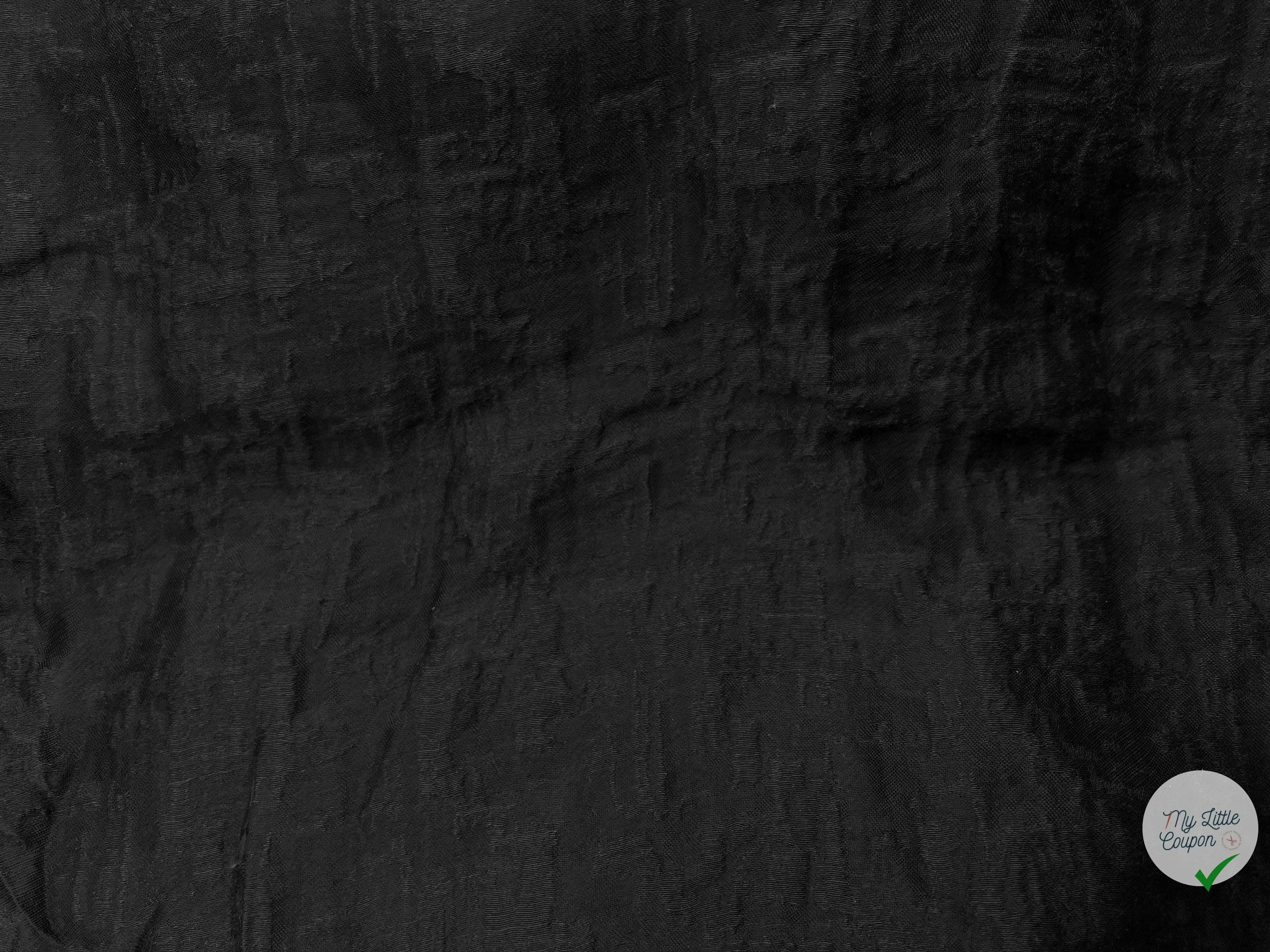 BROCHÉ JACQUARD NOIR - My Little Coupon - tissu - coudre