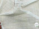 BRODERIE ANGLAISE 100% COTON CIRCULAIRE BLANCHE - My Little Coupon