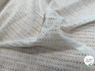 BRODERIE ANGLAISE 100% COTON CIRCULAIRE BLANCHE - My Little Coupon