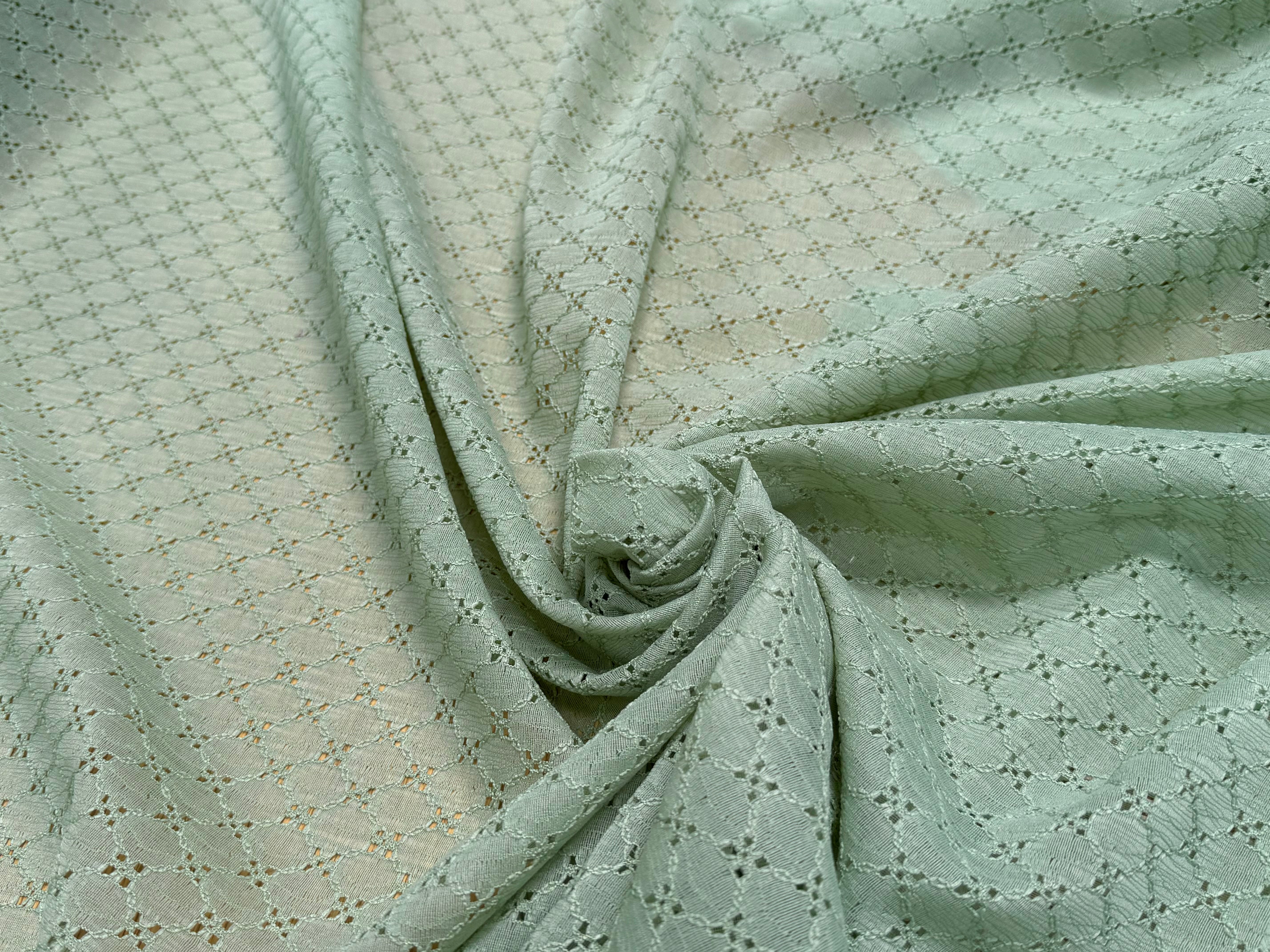 BRODERIE ANGLAISE VERT CÉLADON - My Little Coupon