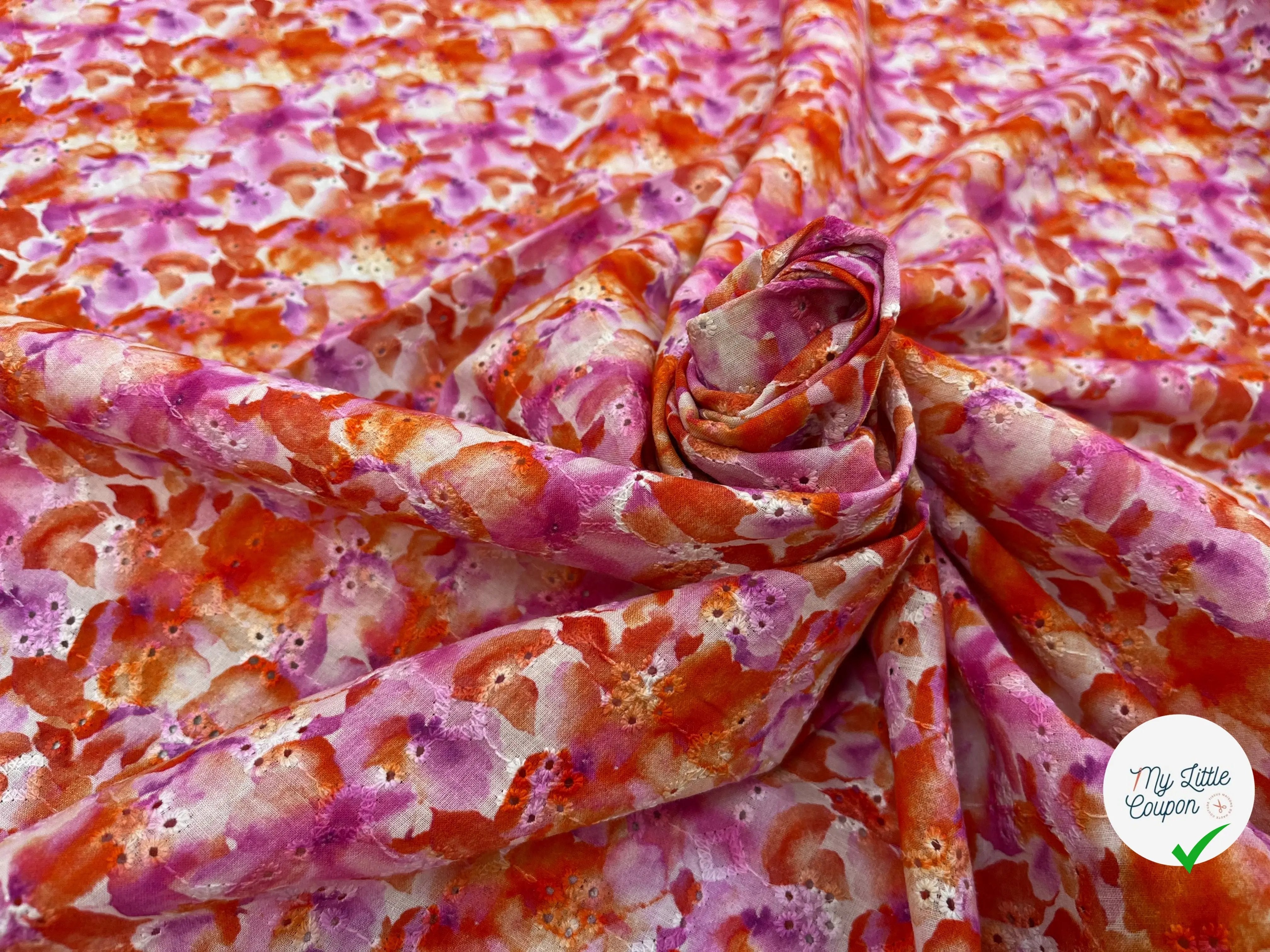 BRODERIE COTON BRODÉ DIGITAL FLOWER ROUGE - My Little Coupon