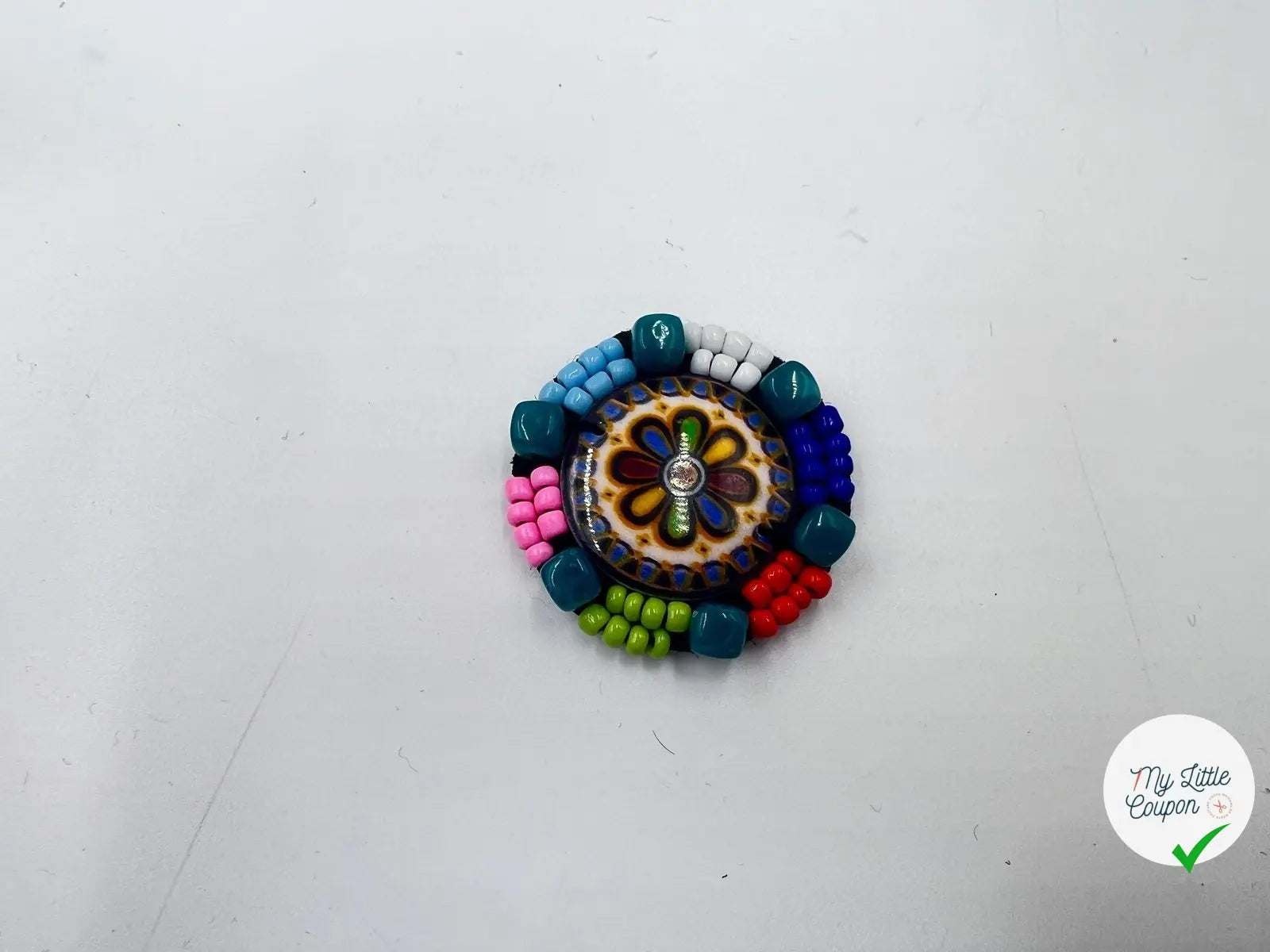 BRODERIE PERLÉE PETIT CERCLE - My Little Coupon - tissu - coudre