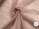 BRODERIE ROSACES SUR VOILE DE COTON SAUMON - My Little Coupon - tissu - coudre