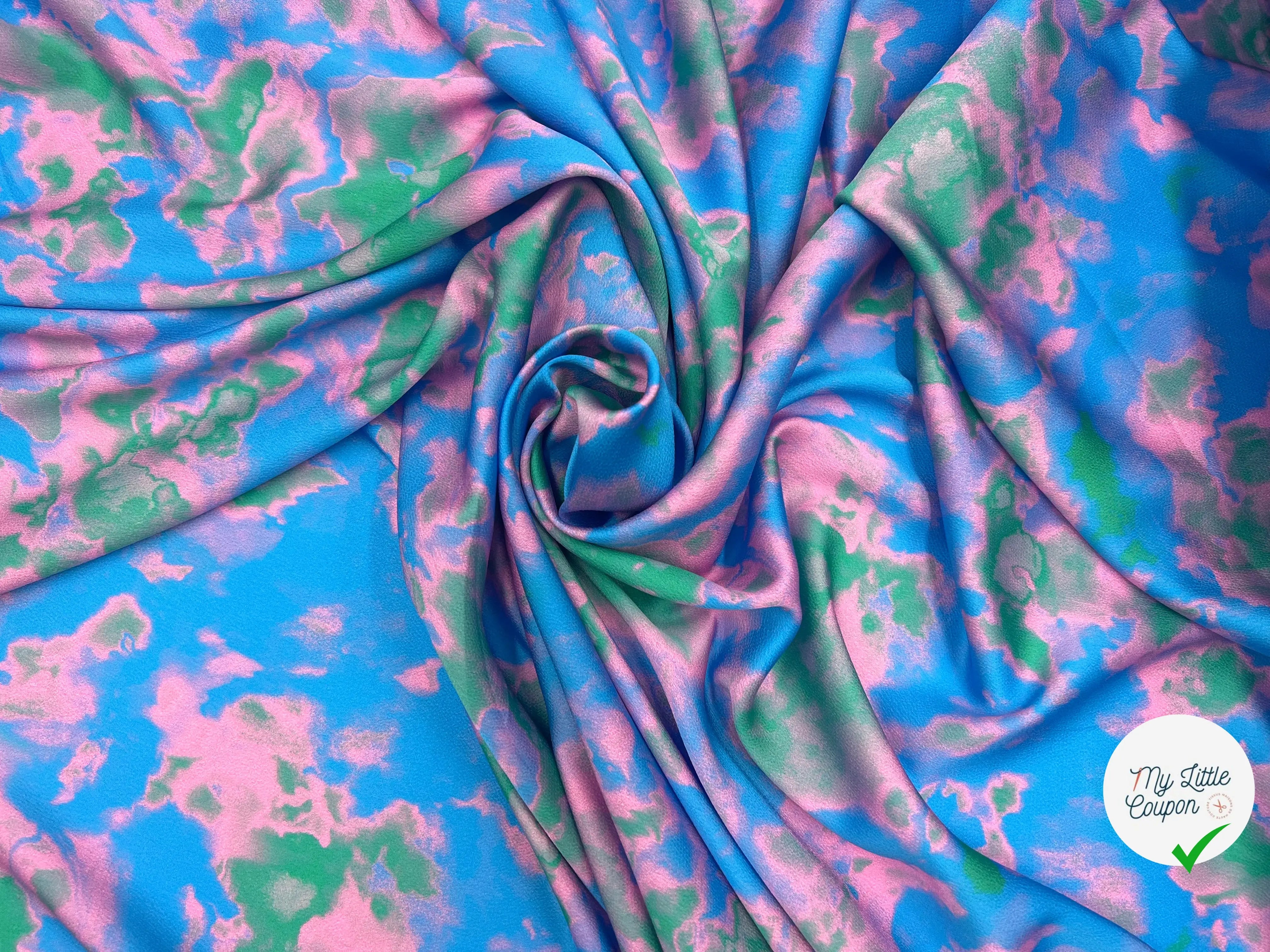 BUBBLE CREPE COLOR BLUE NUAGE DE ROSE MLC INTERN