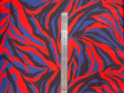 BUBBLE CRÊPE ZÉBRÉ BLEU NOIR ROUGE MLC INTERN