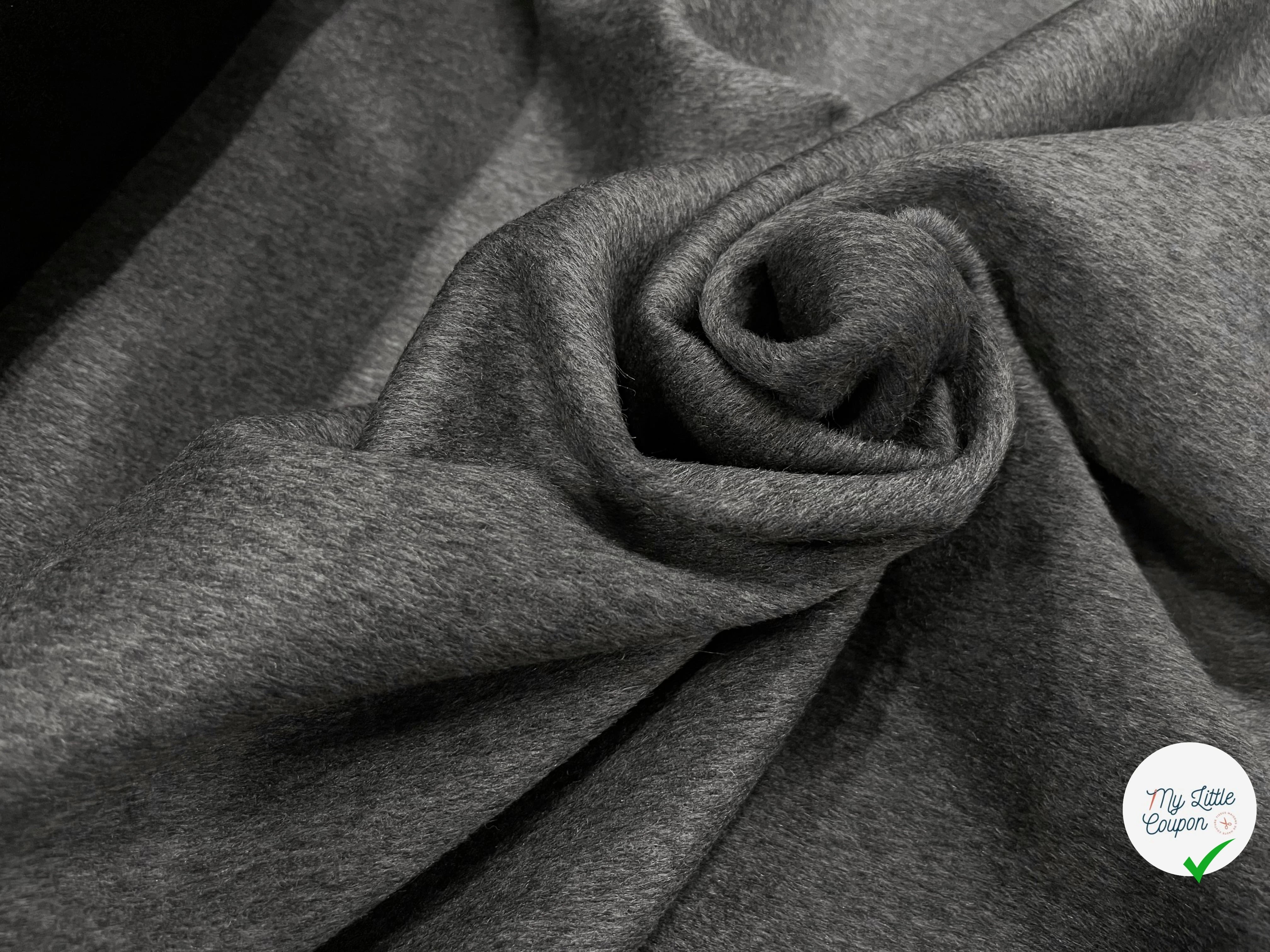 CABAN DE LAINE CACHEMIRE FACE NOIR ET FACE GRIS - My Little Coupon