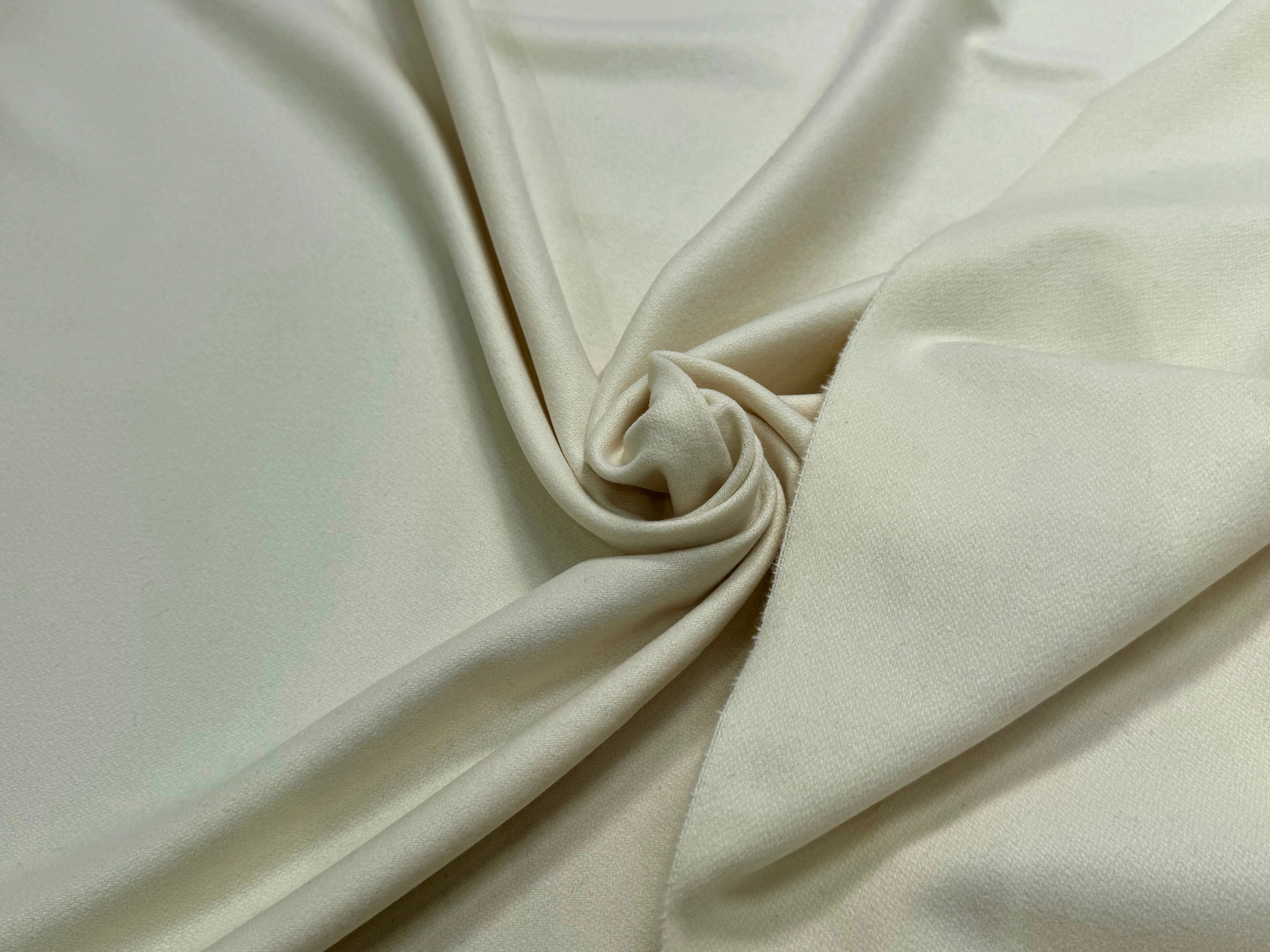 CABAN DE LAINE LÈGEREMENT STRETCH VANILLE - My Little Coupon