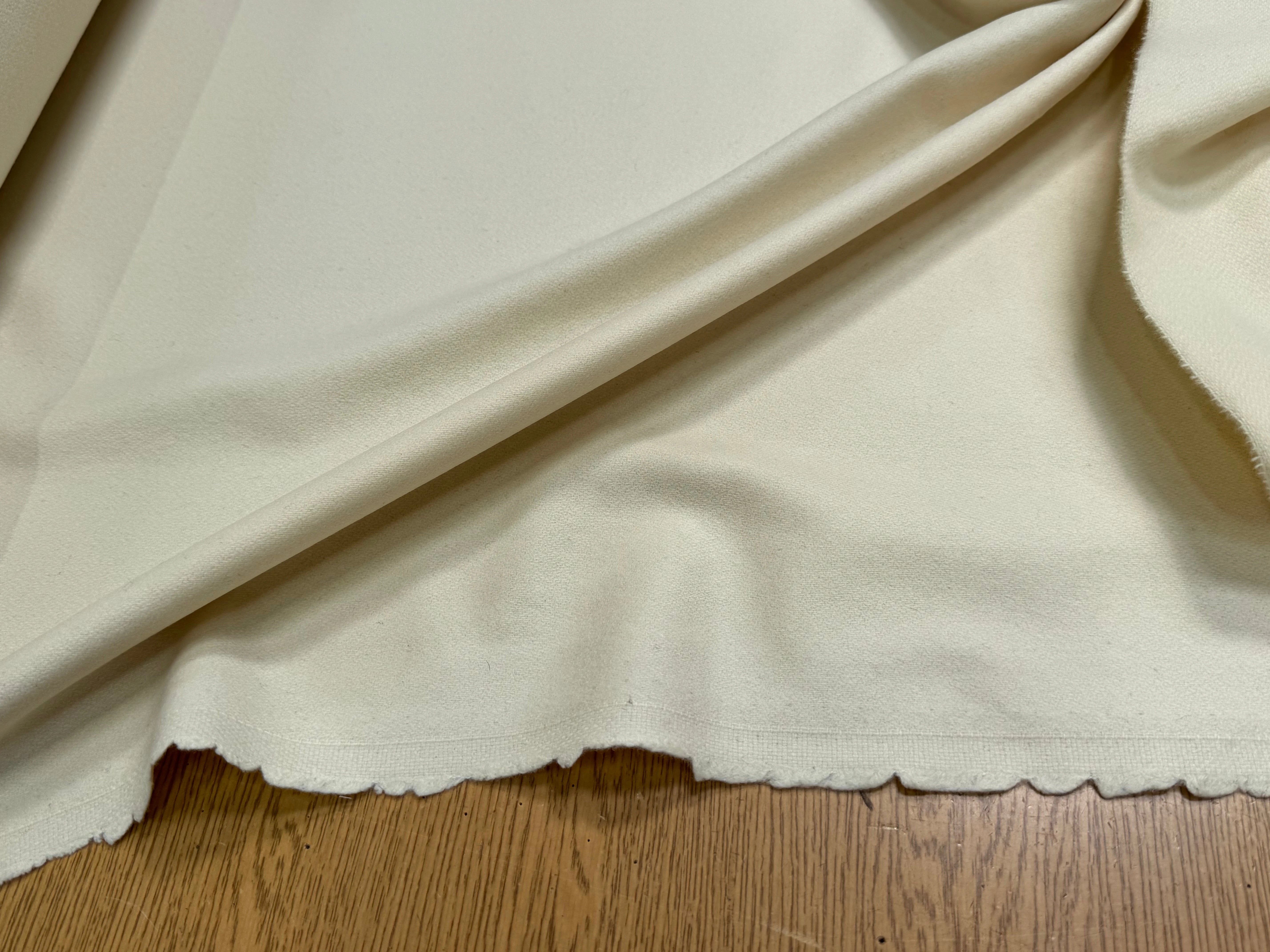 CABAN DE LAINE LÈGEREMENT STRETCH VANILLE - My Little Coupon