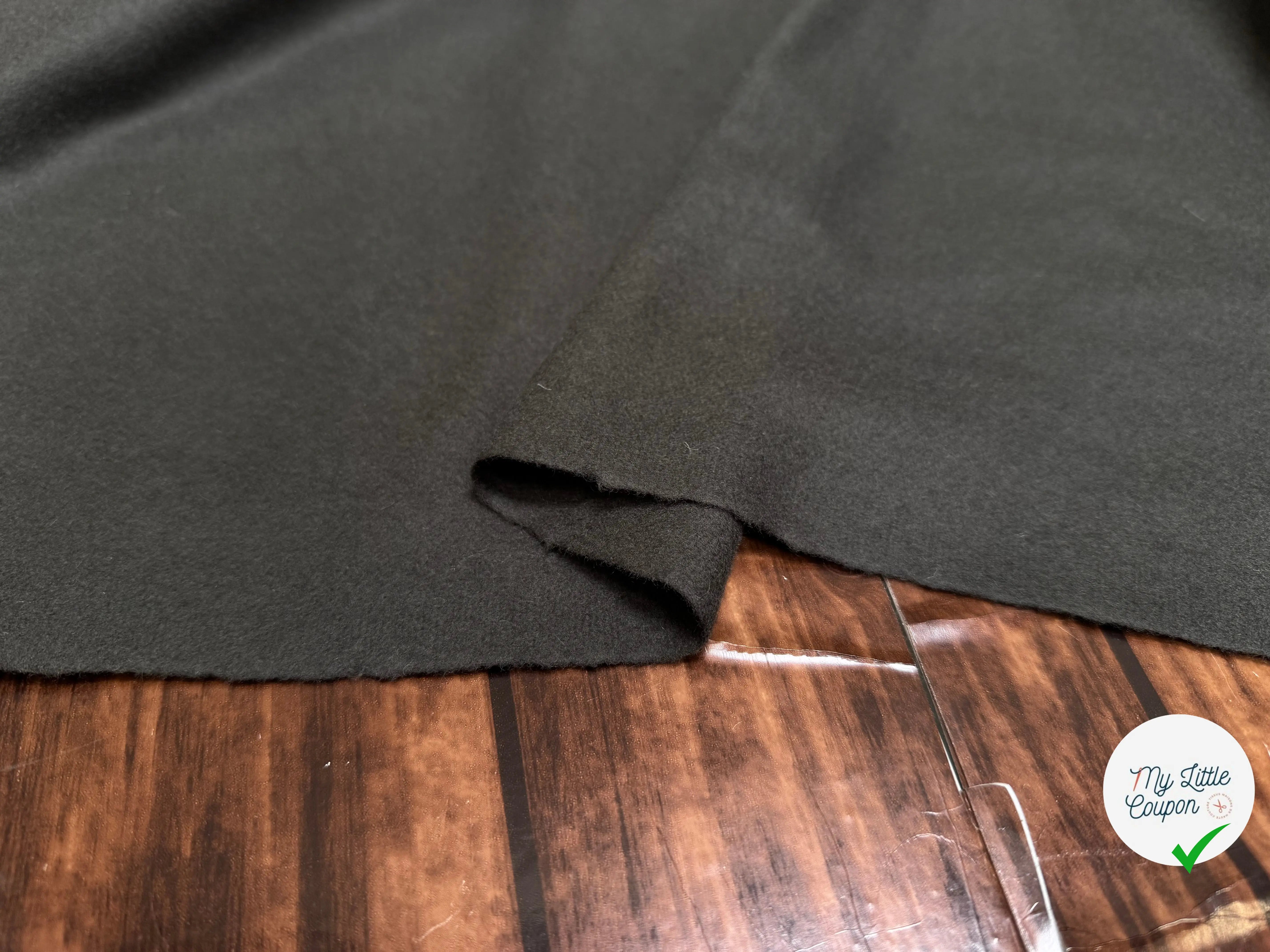 CABAN DE LAINE LOURDE UNI GRIS FONCÉ - My Little Coupon