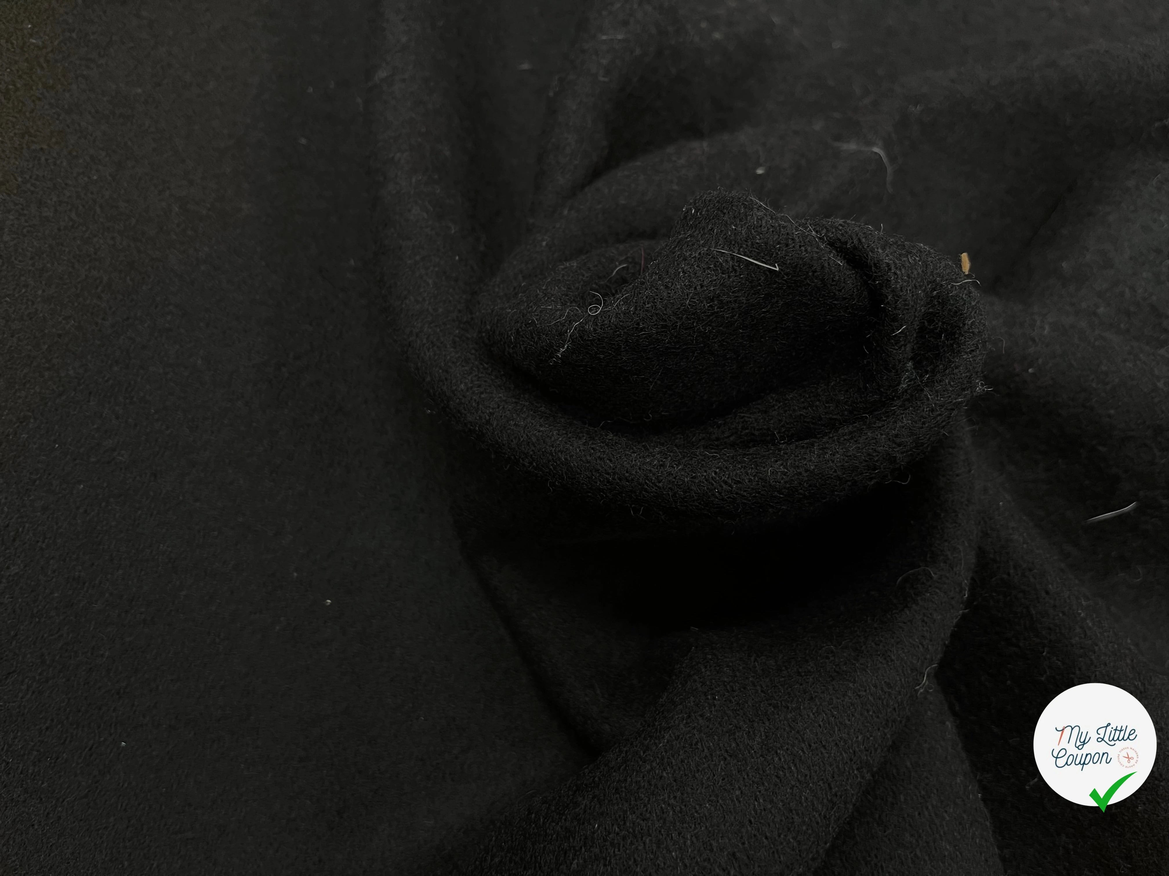 CABAN DE LAINE NOIR 155CM - My Little Coupon