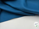 CABAN STRIÉ BLEU VERT CONTRECOLLÉ JERSEY NOIR - My Little Coupon - tissu - coudre