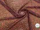 CEPE POLYESTER FOND NOIR E MARON MOTIF LÉOPARD - My Little Coupon
