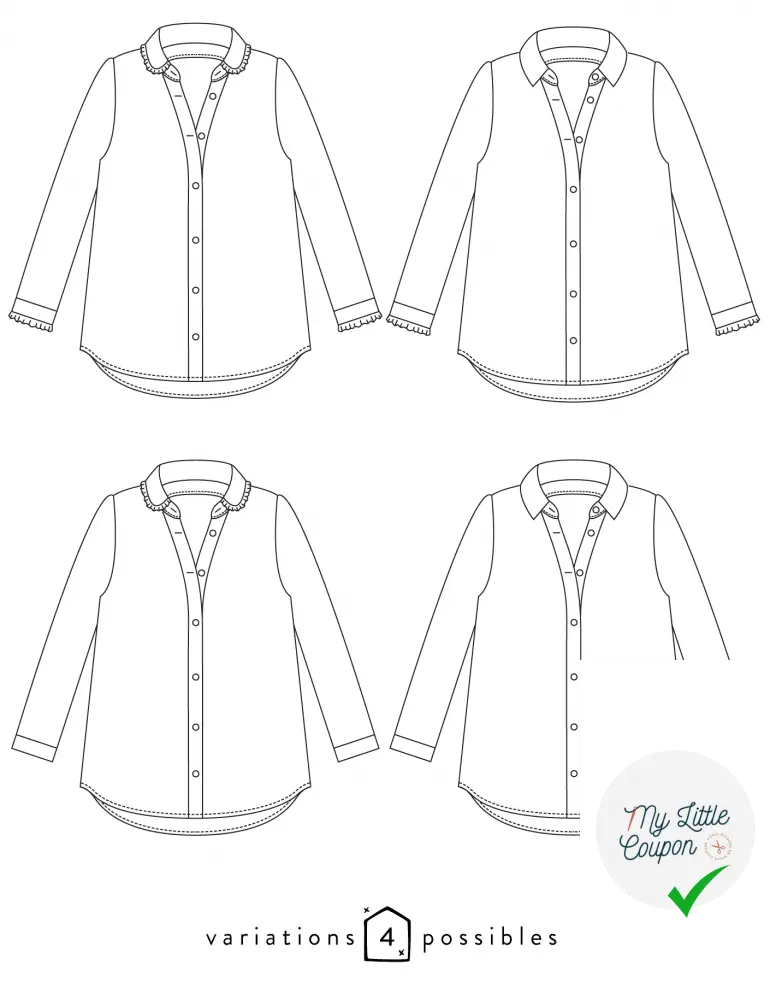 CHEMISE LISERON ATELIER SCÄMMIT - My Little Coupon - tissu - coudre