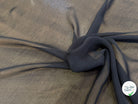 CHIFFON DE SOIE FLUIDE NOIR LÉGÈREMENT SATINÉ - My Little Coupon