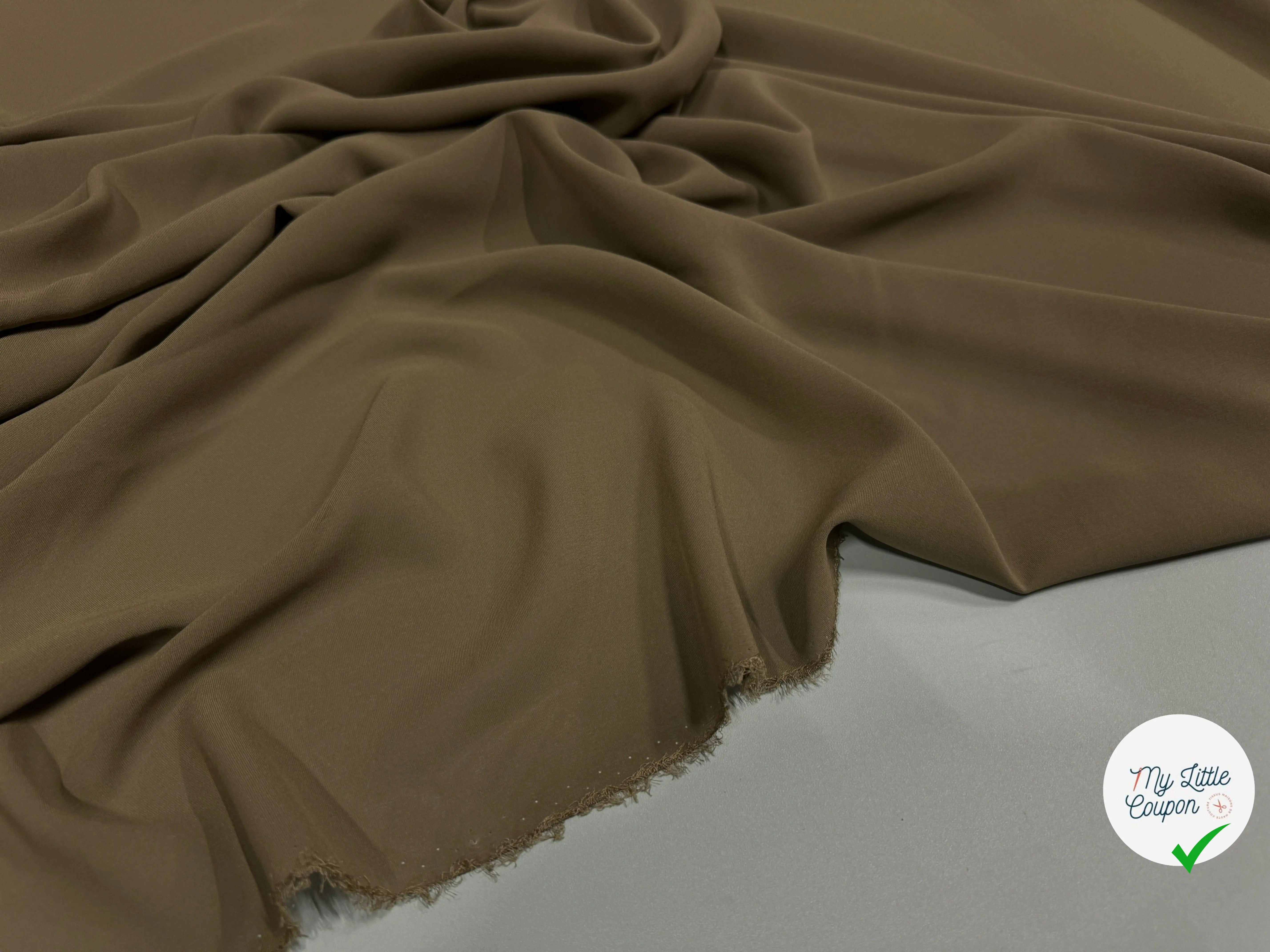 CHIFFON DE SOIE LEGERE KAKI CLAIR - My Little Coupon
