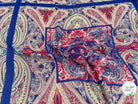 CHIFFON IMPRIMÉ GRAPHIQUE FOND BLEU PANNEAU - My Little Coupon