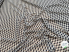 CHIFFON IMPRIMÉ MOTIFS CIRCULAIRES À OMBRE FOND BEIGE - My Little Coupon