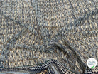 CHIFFON IMPRIMÉ MOTIFS GÉOMETRIQUES CIEL MARINE - My Little Coupon
