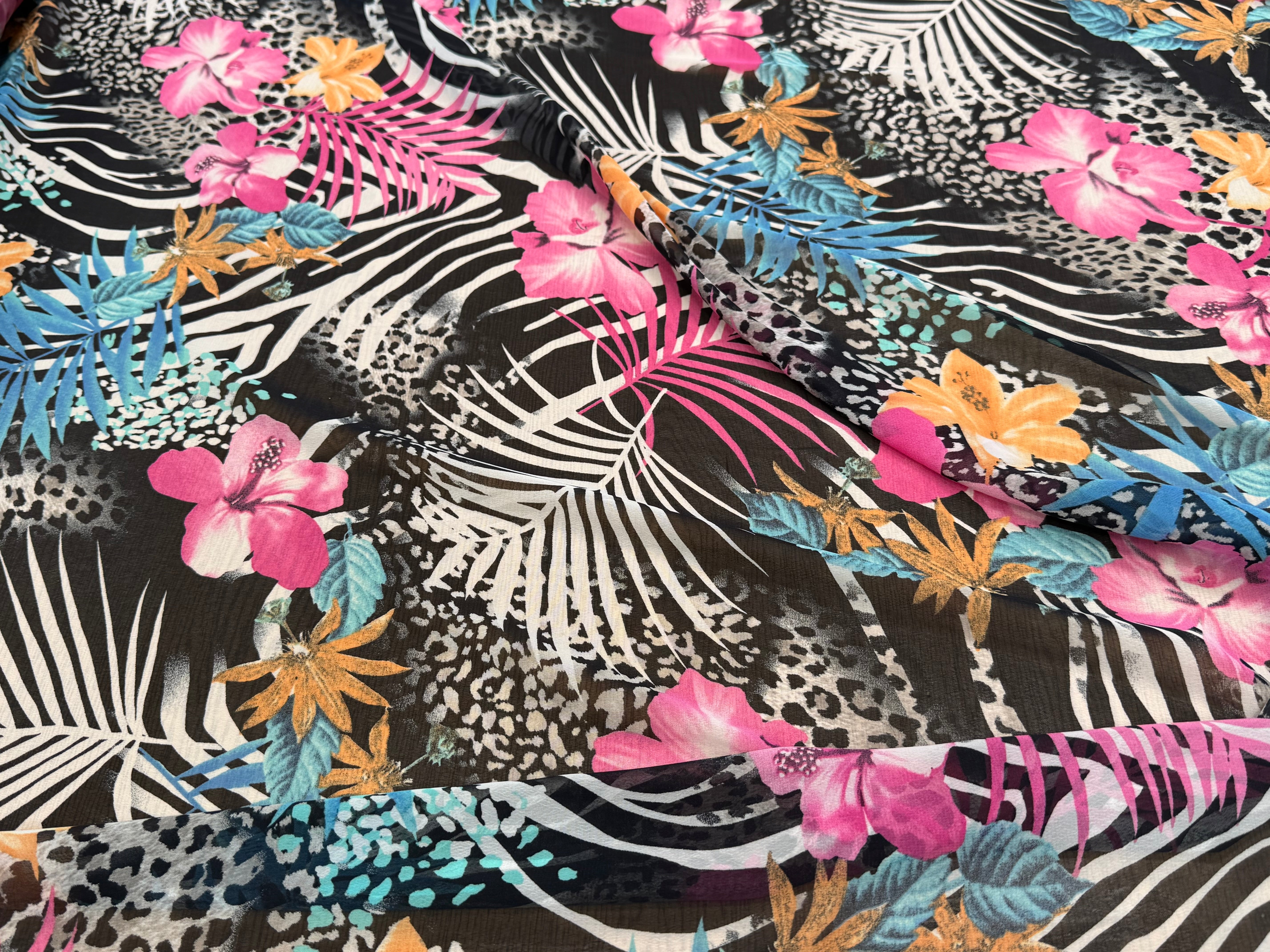 CHIFFON IMPRIMÉ SAVANE ULTRA BEAU - My Little Coupon