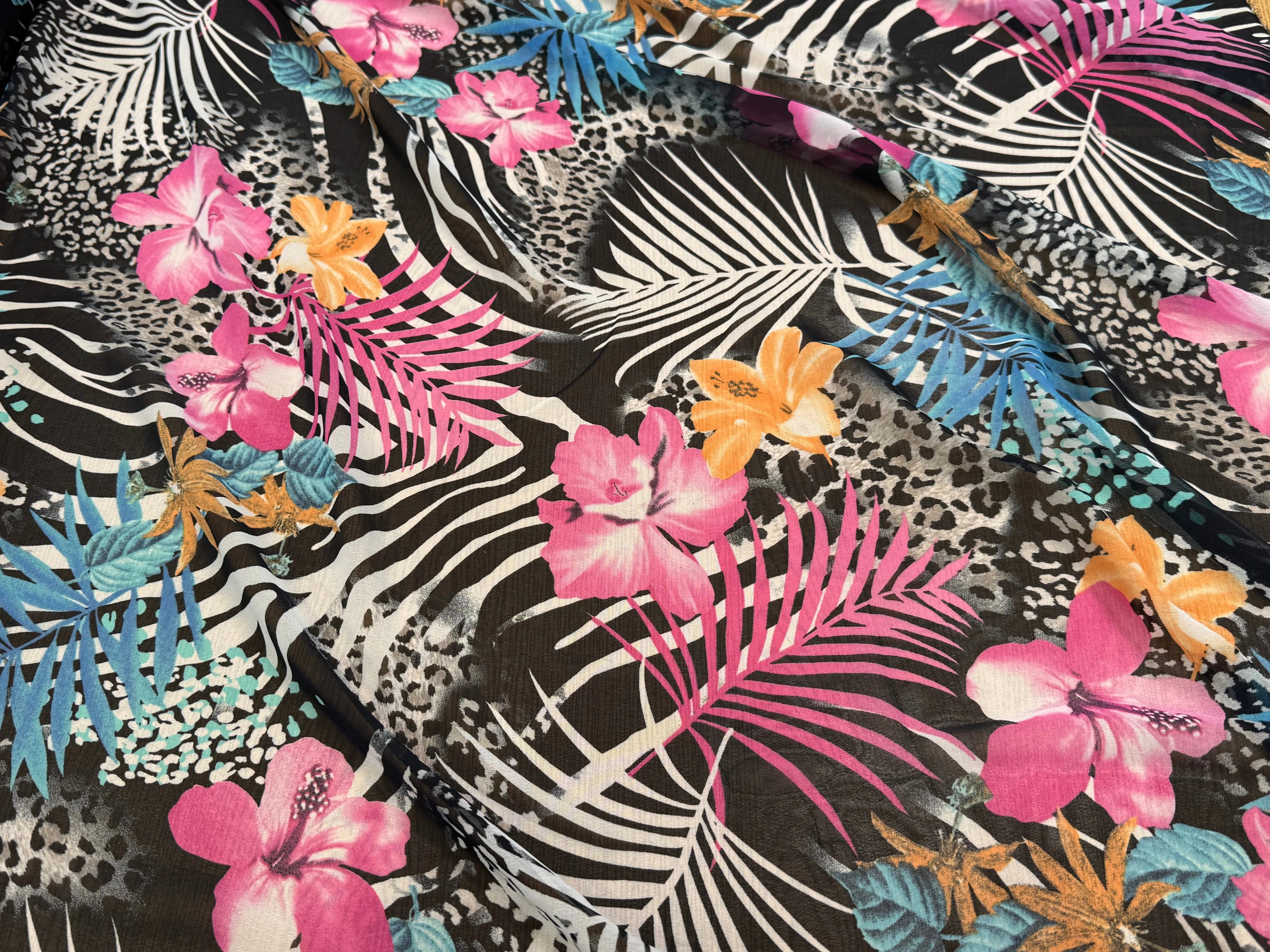 CHIFFON IMPRIMÉ SAVANE ULTRA BEAU - My Little Coupon