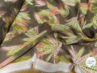 CHIFFON PRINTED CHAMP DE BLÉ VERT KAKI TEINTURE - My Little Coupon