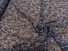 CHIFFON PRINTED FEU D'ARTIFICES MULTICOLORES FOND MARINE - My Little Coupon