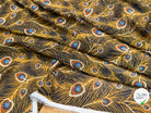 CHIFFON PRINTED FEUILLAGES MUSTARD - My Little Coupon