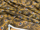 CHIFFON PRINTED FEUILLAGES MUSTARD - My Little Coupon