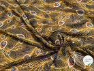 CHIFFON PRINTED FEUILLAGES MUSTARD - My Little Coupon