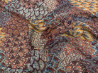 CHIFFON PRINTED FLORAUX MULTICOLORES CHOCO CARAMEL - My Little Coupon