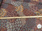 CHIFFON PRINTED FLORAUX MULTICOLORES CHOCO CARAMEL - My Little Coupon
