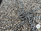 CHIFFON PRINTED FLUIDE BLACK OFF WHITE MOTIF ANIMAL - My Little Coupon