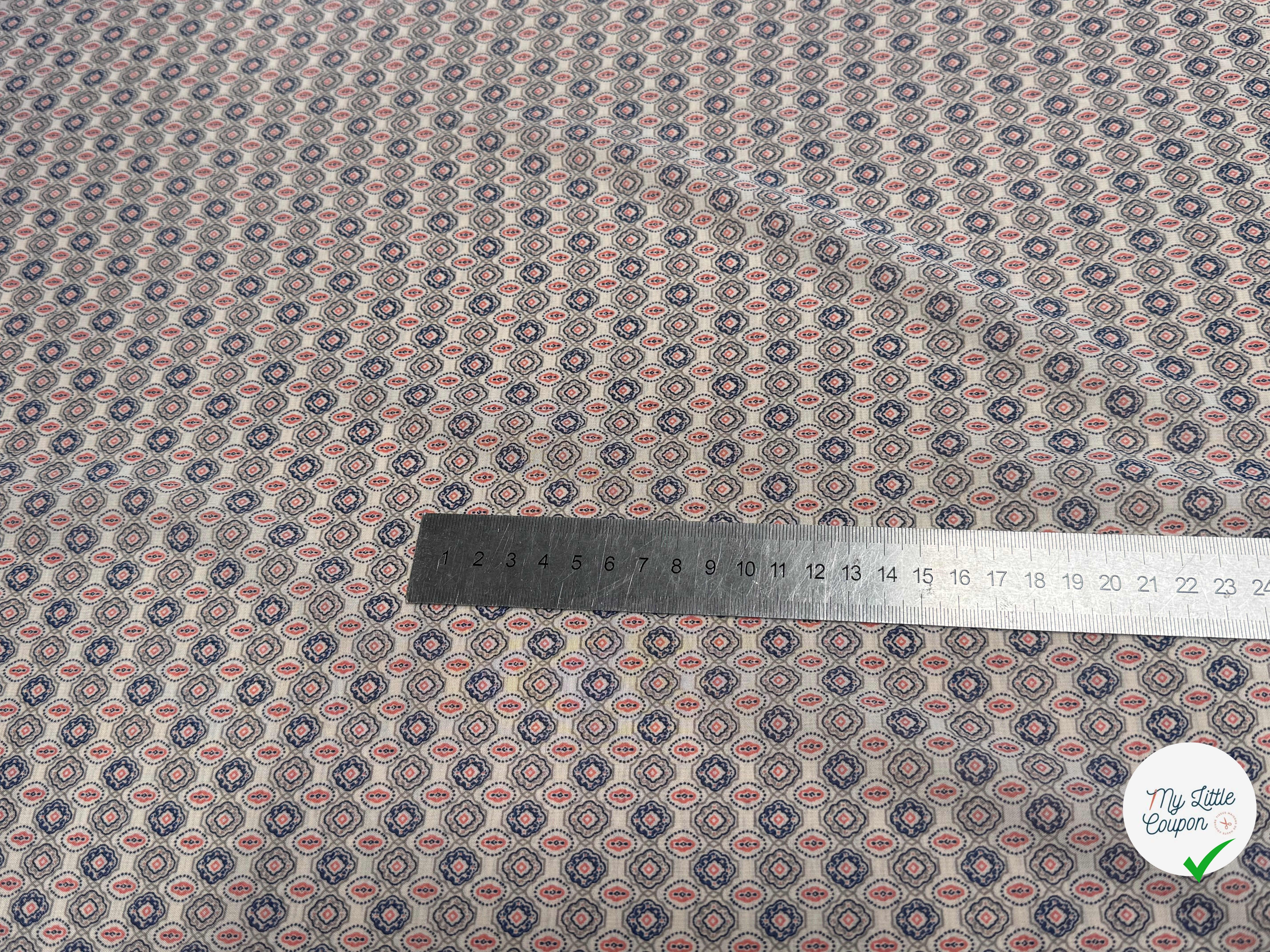 CHIFFON PRINTED FOND CASSÉ MOTIFS ABSTRAITS - My Little Coupon