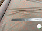 CHIFFON PRINTED GROS POIS ROSE FOND GRIS - My Little Coupon
