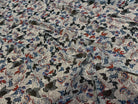 CHIFFON PRINTED JARDIN SAUVAGE MULTICOLORES FOND ÉCRU - My Little Coupon
