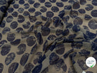 CHIFFON PRINTED LUNE MARINE FOND GRIS FONCÉ - My Little Coupon