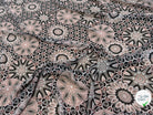 CHIFFON PRINTED MOTIF CIRCULAIRES GÉOMETRIQUES CREME&KAKI - My Little Coupon