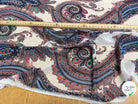 CHIFFON PRINTED MOTIFS ABSTRAITS MULTICOLORES FOND ÉCRU - My Little Coupon
