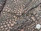 CHIFFON PRINTED PAPILLONS FOND KAKI - My Little Coupon