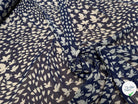 CHIFFON PRINTED PAPILLONS FOND MARINE - My Little Coupon
