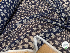 CHIFFON PRINTED PAPILLONS FOND MARINE - My Little Coupon
