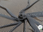 CHIFFON PRINTED POIS À OMBRE GRIS FOND MARINE - My Little Coupon