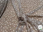 CHIFFON PRINTED POIS BULLES BEIGE TAUPE - My Little Coupon