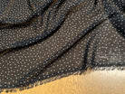 CHIFFON PRINTED POIS MINI LOSANGES FOND NOIR - My Little Coupon
