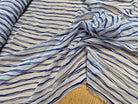 CHIFFON PRINTED RAYURES CROISÉES BLEUES - My Little Coupon