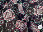 CHIFFON PRINTED SHELL FOND MARINE - My Little Coupon