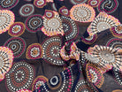 CHIFFON PRINTED SHELL GÉOMETRIQUES ROSE FOND MARINE - My Little Coupon